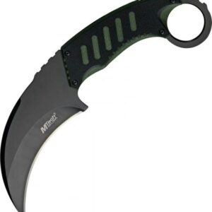 The MTech Tactical Karambit Neck Knife MT-665BG is a bold, high-performance fixed-blade knife designed for self-defense and everyday carry.